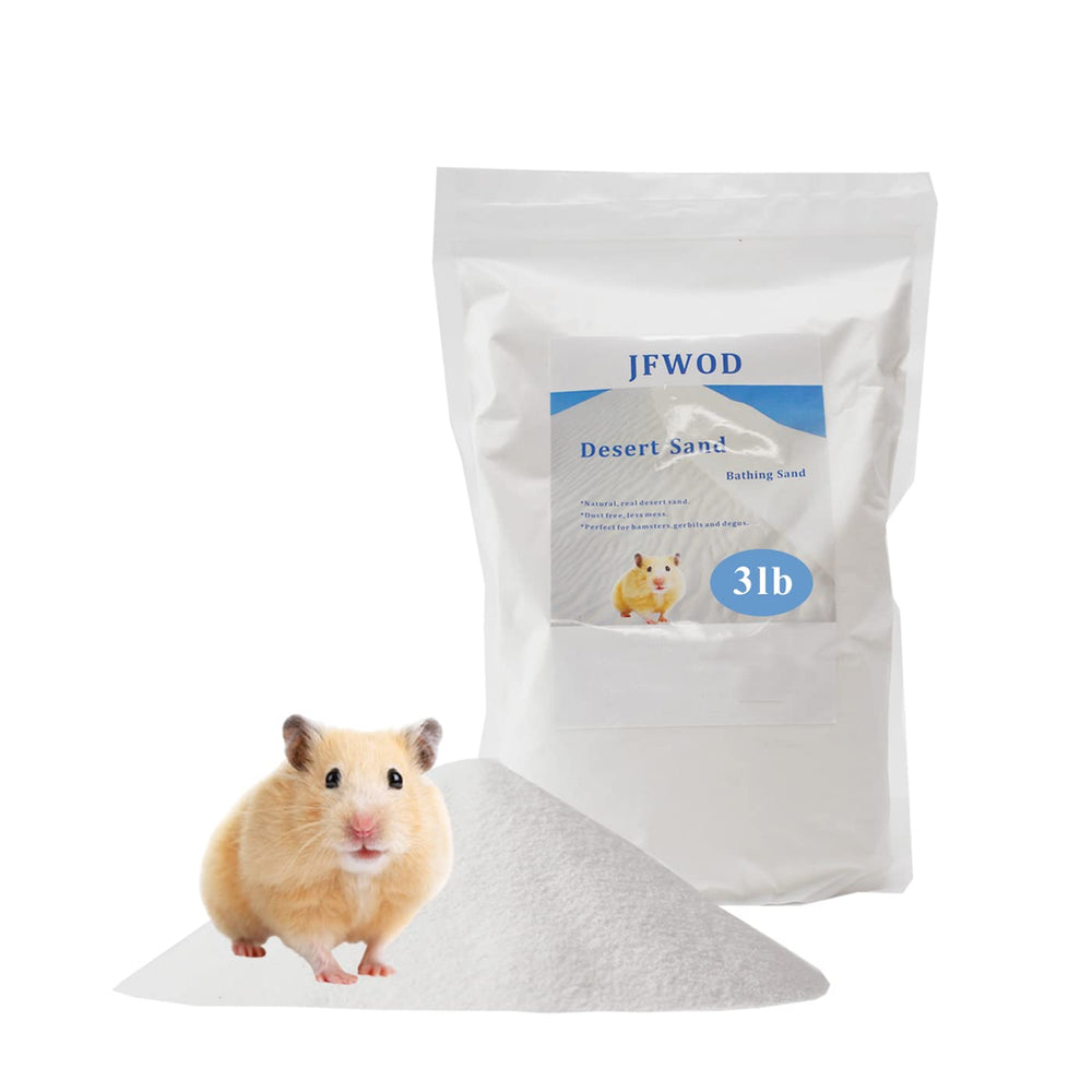 JFWOD sable bain hamster, absorption d'humidité et huile pour pelage sain.