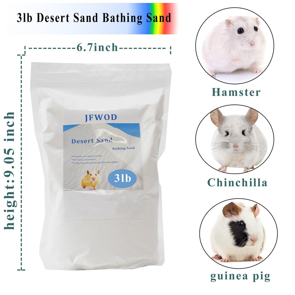 JFWOD sable naturel pour hamster, propreté et confort lors du bain.