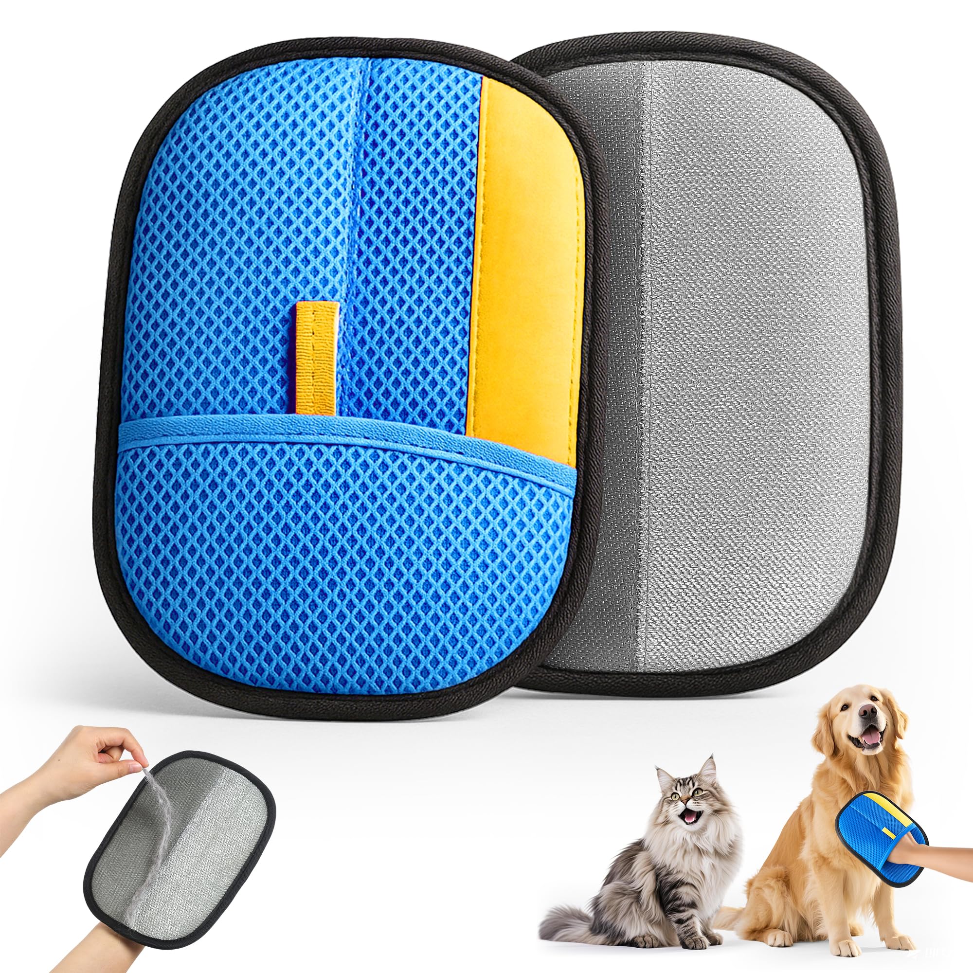 Gants JGLXF pour poils d'animaux, nettoyage rapide et efficace.