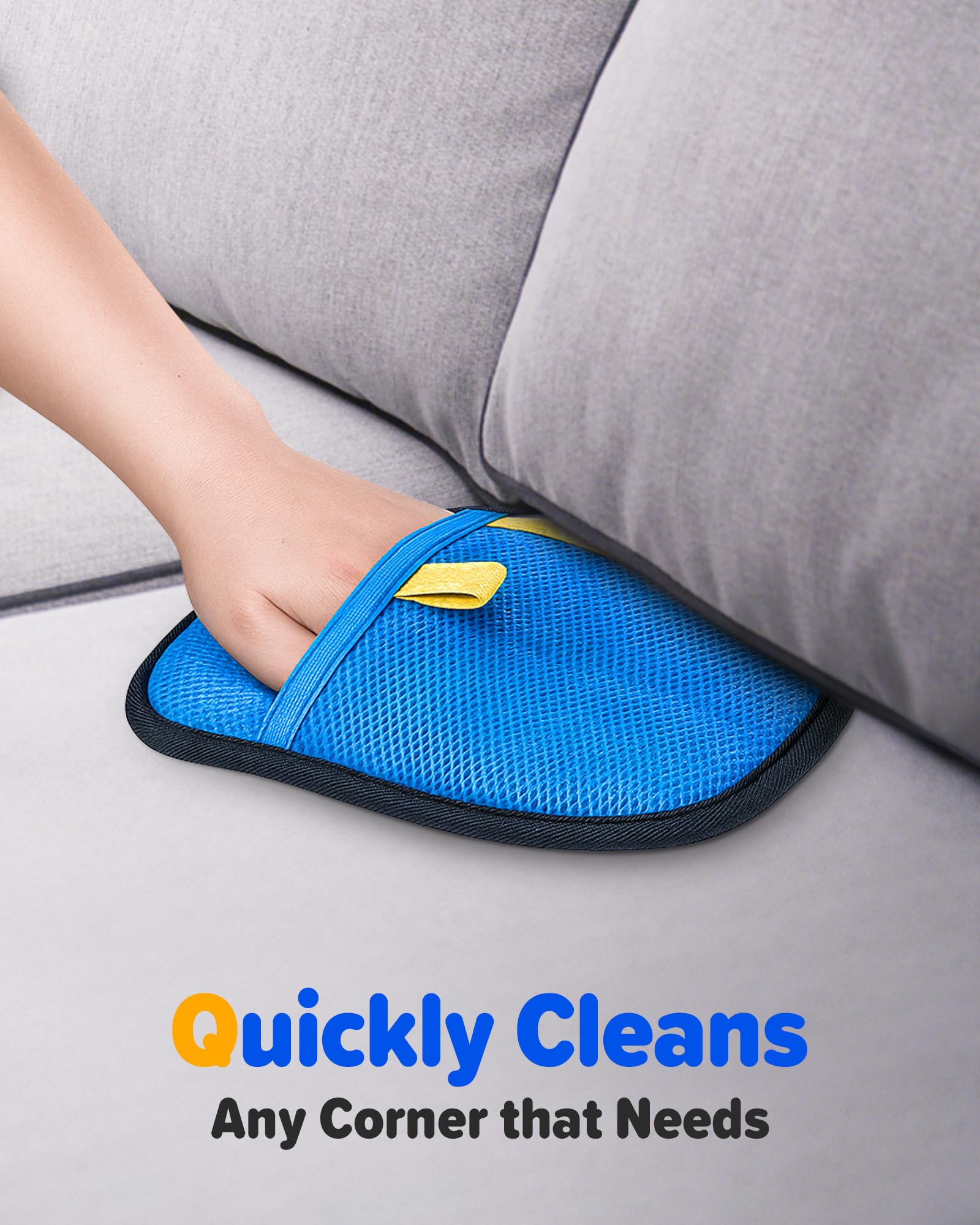Gants JGLXF sur textiles d ameublement, poils capturés durablement.