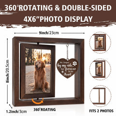 Jigfoxy cadre mémoire bois rustique MDF, aspect chaleureux pour la décoration.