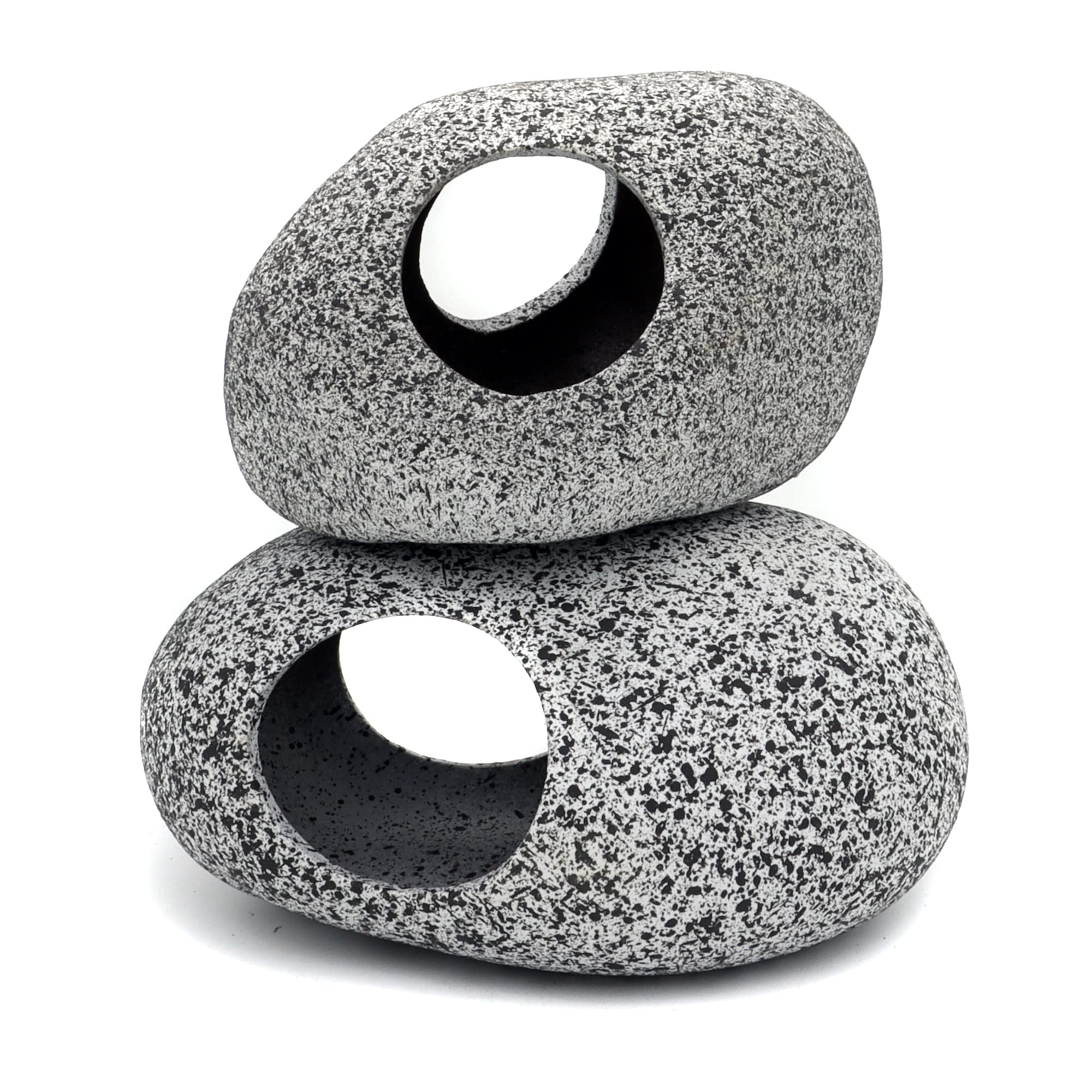 JIH abri céramique pour aquarium, refuge sûr et décor vivant pour poissons.