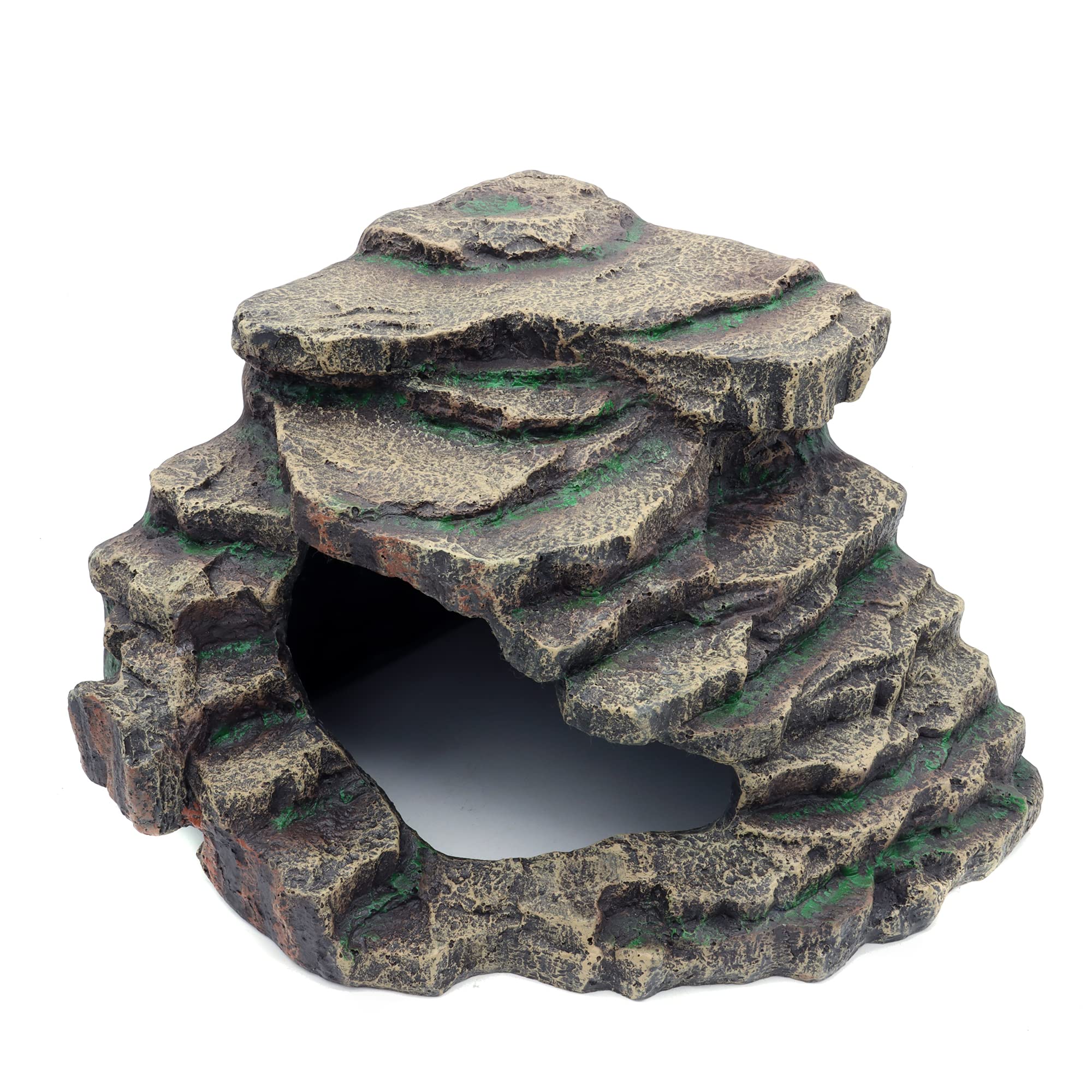 JIHAQUA Refuge barbu dragon extragrand face, cachette naturelle et rassurante