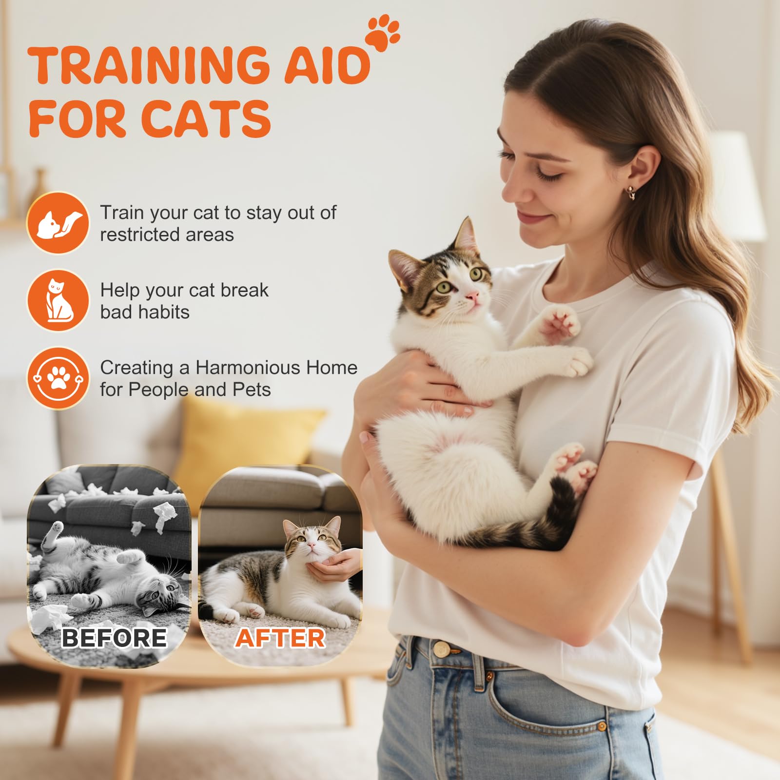 Jilca spray anti-chats – formation douce des habitudes près des meubles.
