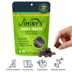 Jiminy's morceaux masticables petit format, récompense pratique.
