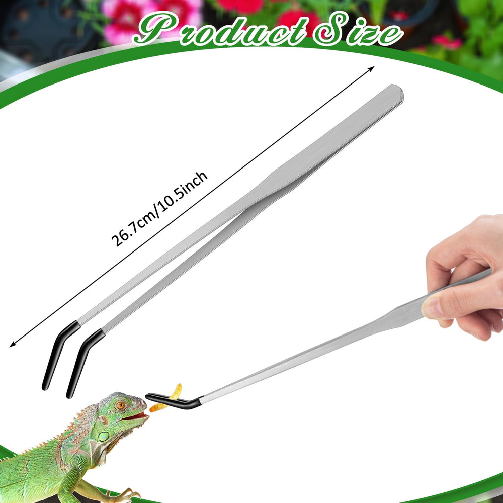 Bols d’alimentation en inox Jingmore pour reptiles, aspect argenté et durable.
