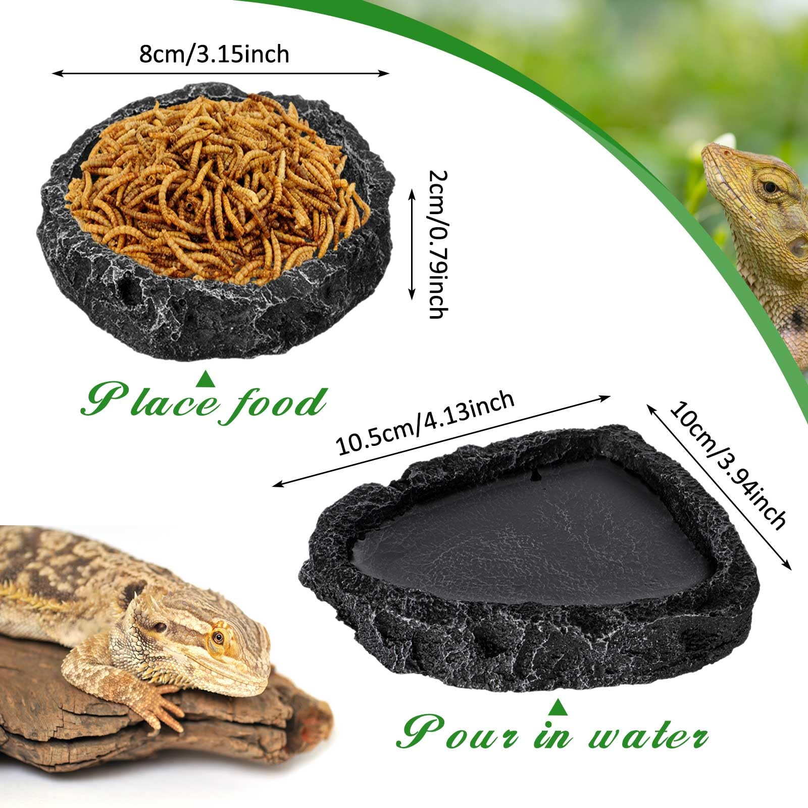 Pinces d’alimentation Jingmore en inox avec embout caoutchouc noir.