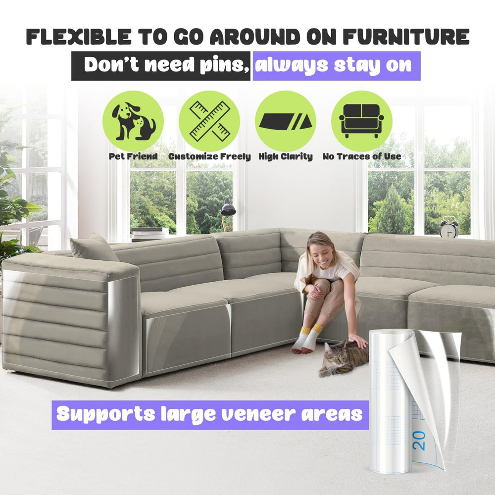 Installation rapide sans outils, découper et poser sur mesure.