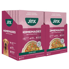 Jinx boeuf-poulet sachet humide prêt à servir, goût maison pour chien