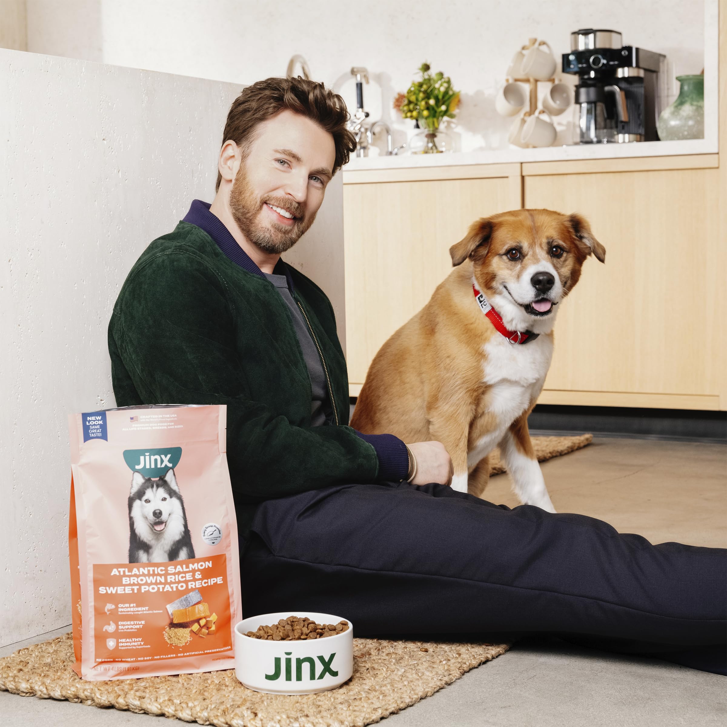 Jinx digestion et immunité grâce au riz brun et patate douce.