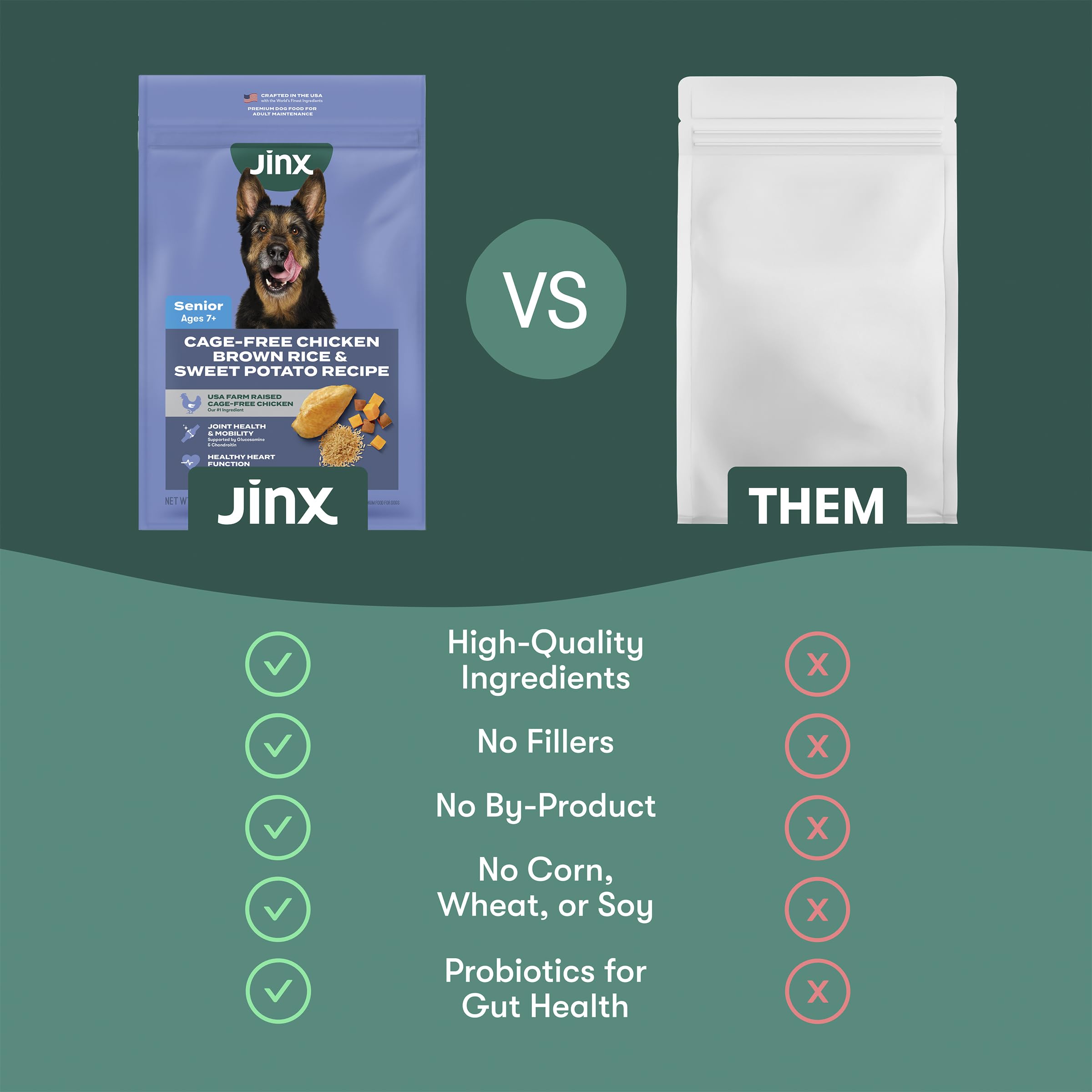 Jinx oméga-3 et oméga-6 pour peau et pelage.