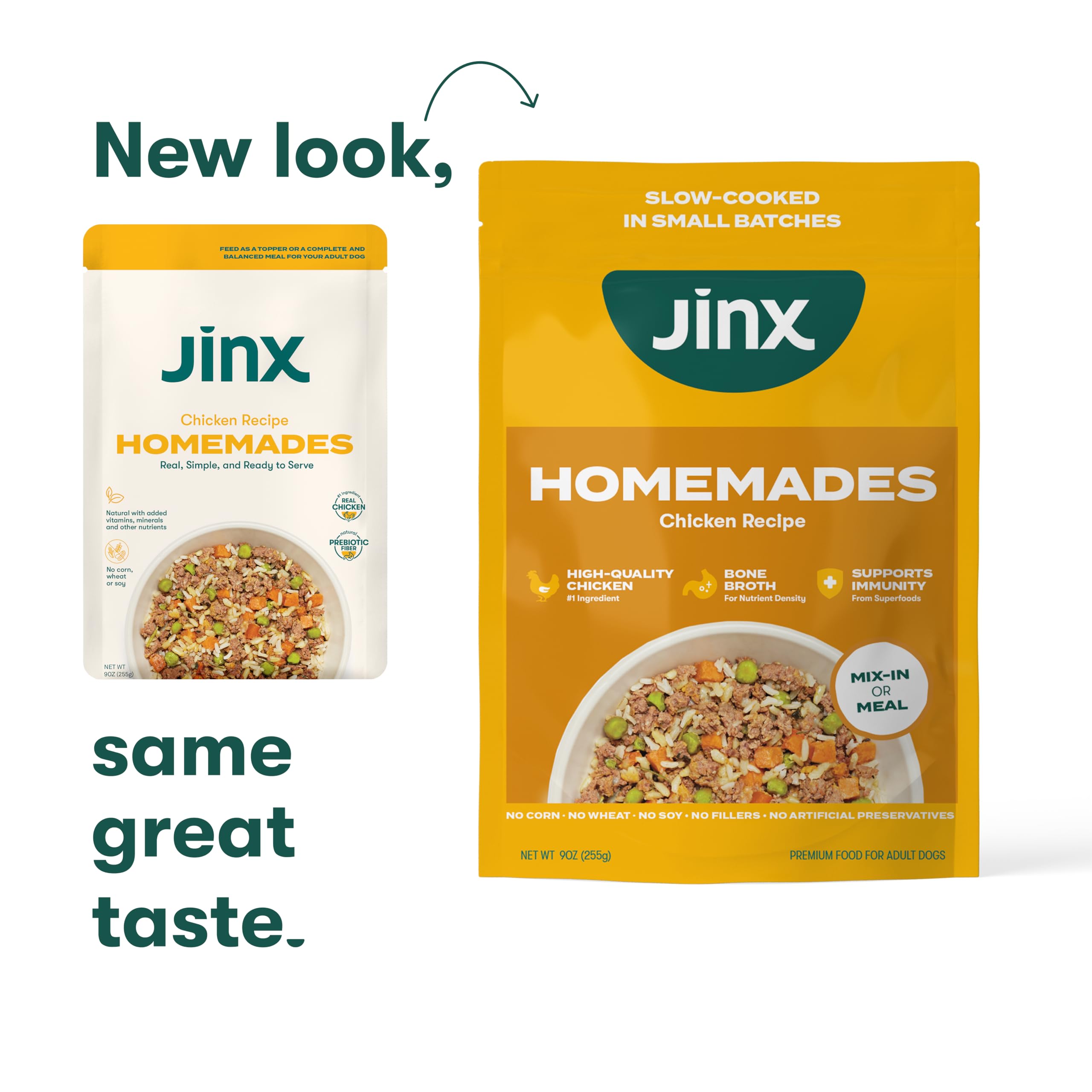 Jinx preparation rapide pour alimentation canine, pratique au quotidien.