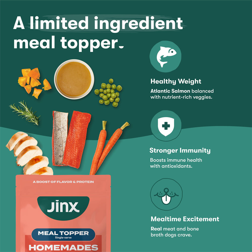 Jinx Toppers Prébiotiques – soutien digestif naturel pour chien sensible.