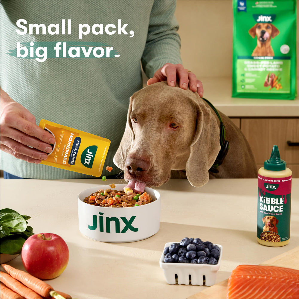 Jinx Toppers Repas Complet – utilisable seul ou mélangé avec croquettes.