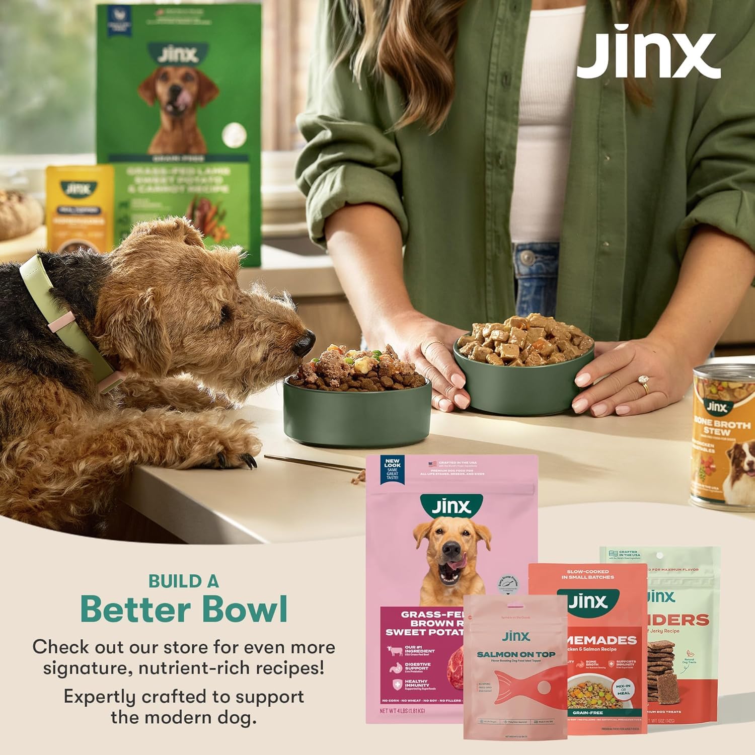 Jinx Toppers sensations saveur poulet, stimule l’appétit des chiens difficiles.