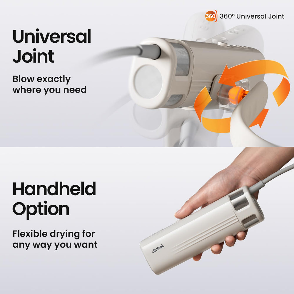JirPet Harmony1 – moteur brushless 1500W offrant un séchage rapide et uniforme.