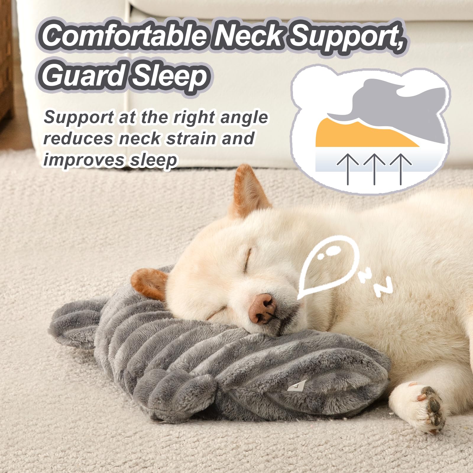 Coussin Jiupety confort-dormir pour chien, invitation à la détente.