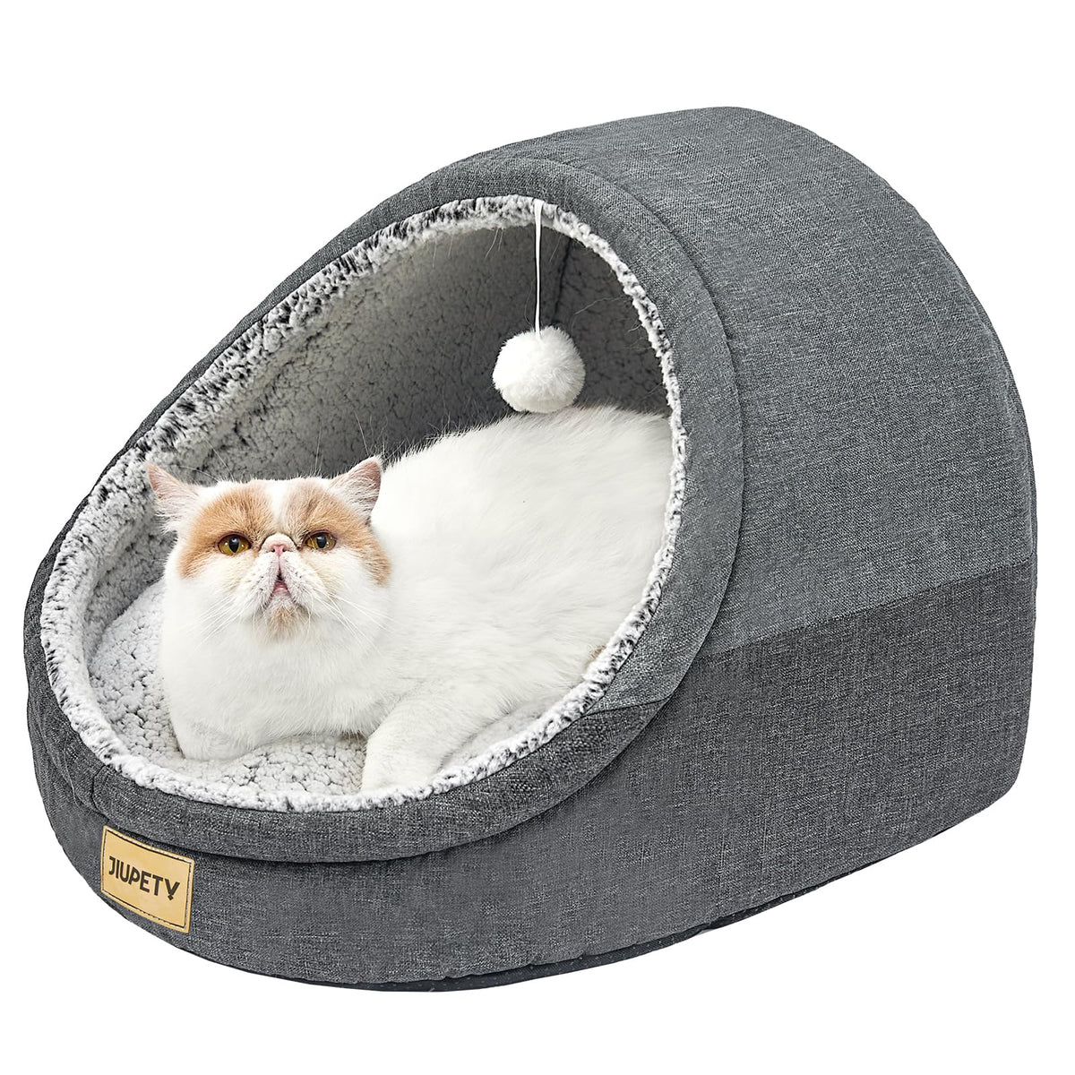 Jiupety lit-chat-cave ouverte: refuge douillet pour votre chat.