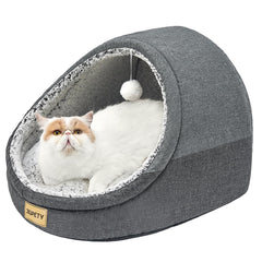 Jiupety lit-chat-cave ouverte: refuge douillet pour votre chat.