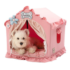 Jiupety maison chien intérieur cadre stable offre un repos sûr et durable.