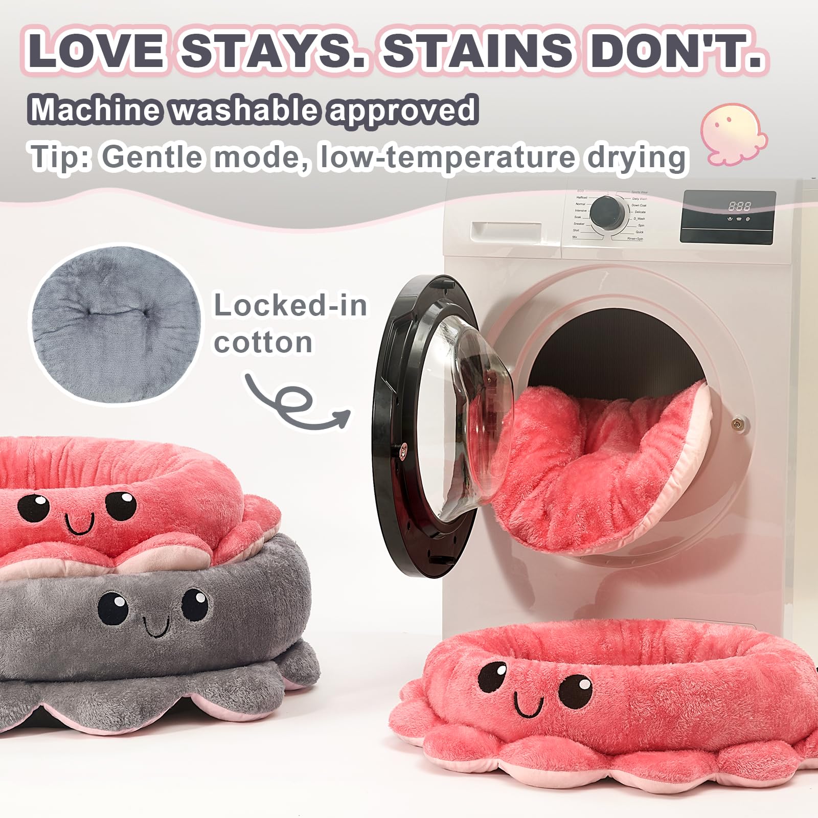Texture peluche courte Jiupety, rendu doux et aspect chaleureux.