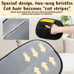 JJpopo gants-poils canapé et tapis, nettoyage efficace sans effort
