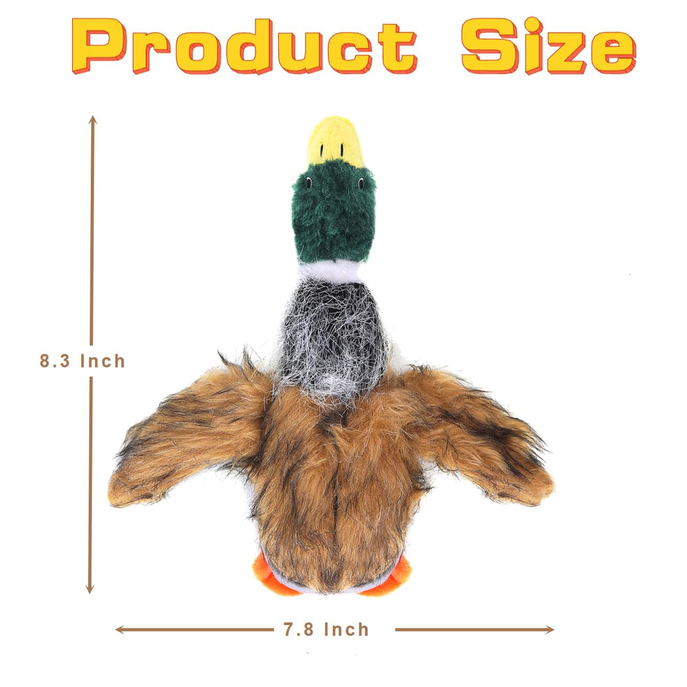 JKW canard colvert peluche dotée d’un sifflet intérieur pour le jeu.