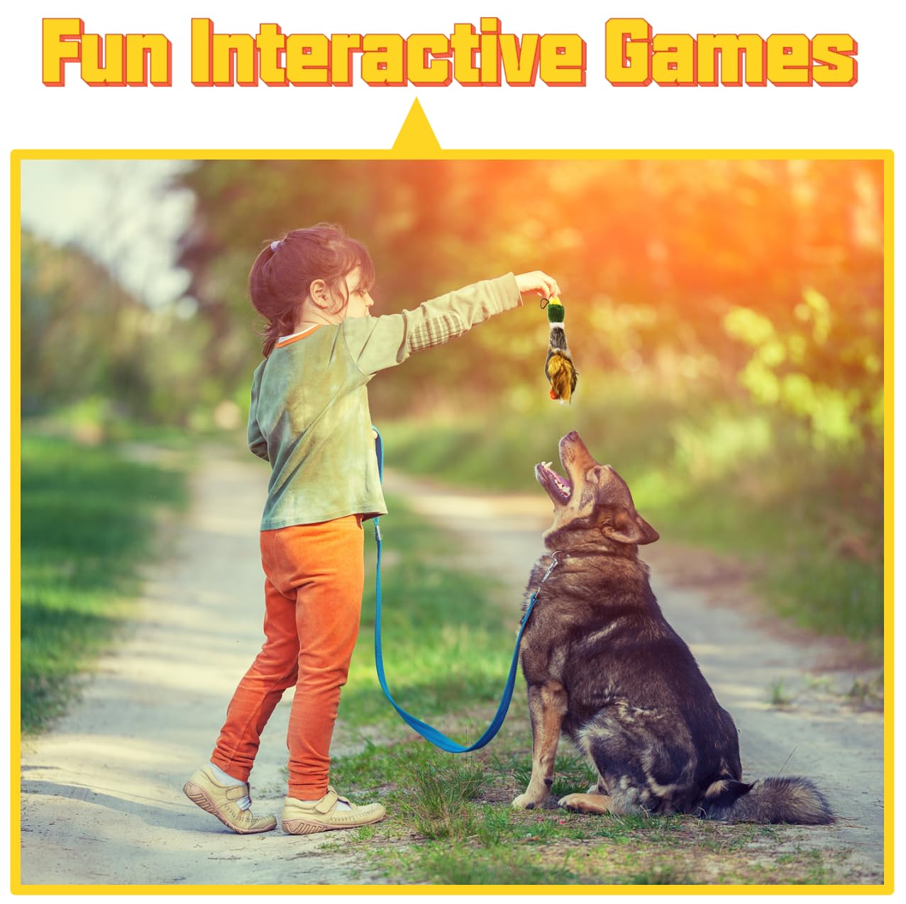 JKW jouet interactif peluche canard colvert pour stimulation et amusement.
