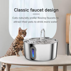 JLVDXN Fontaine chat silencieuse – fonctionnement sous 25 dB pour hydratation discrète.