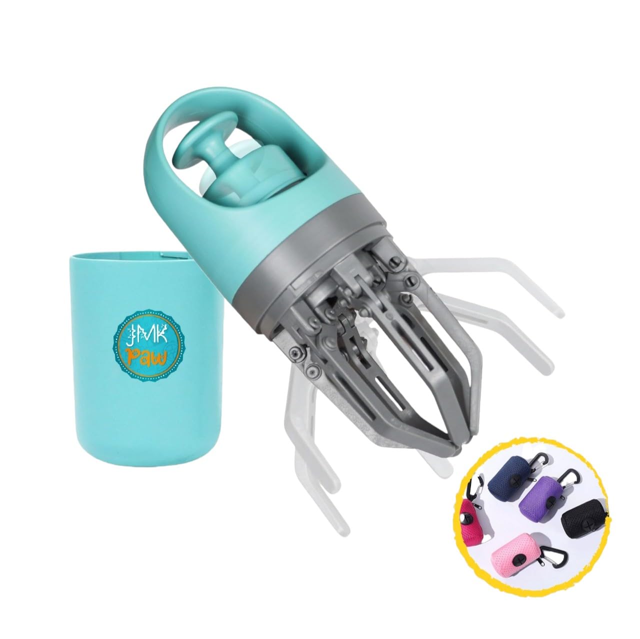 JMK PAW Pooper Scooper avec griffe robuste pour ramasser rapidement.