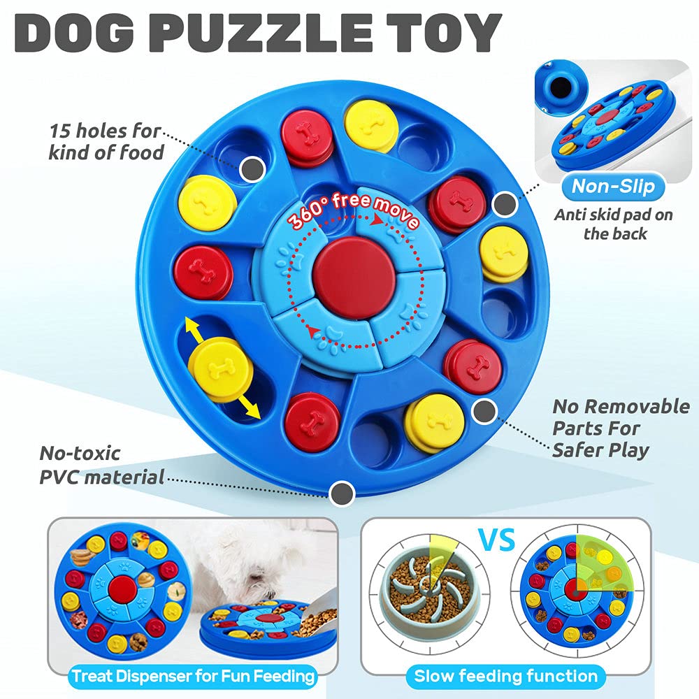 Joansan puzzle-chien cache-gourmand prolonge l attention et le jeu.