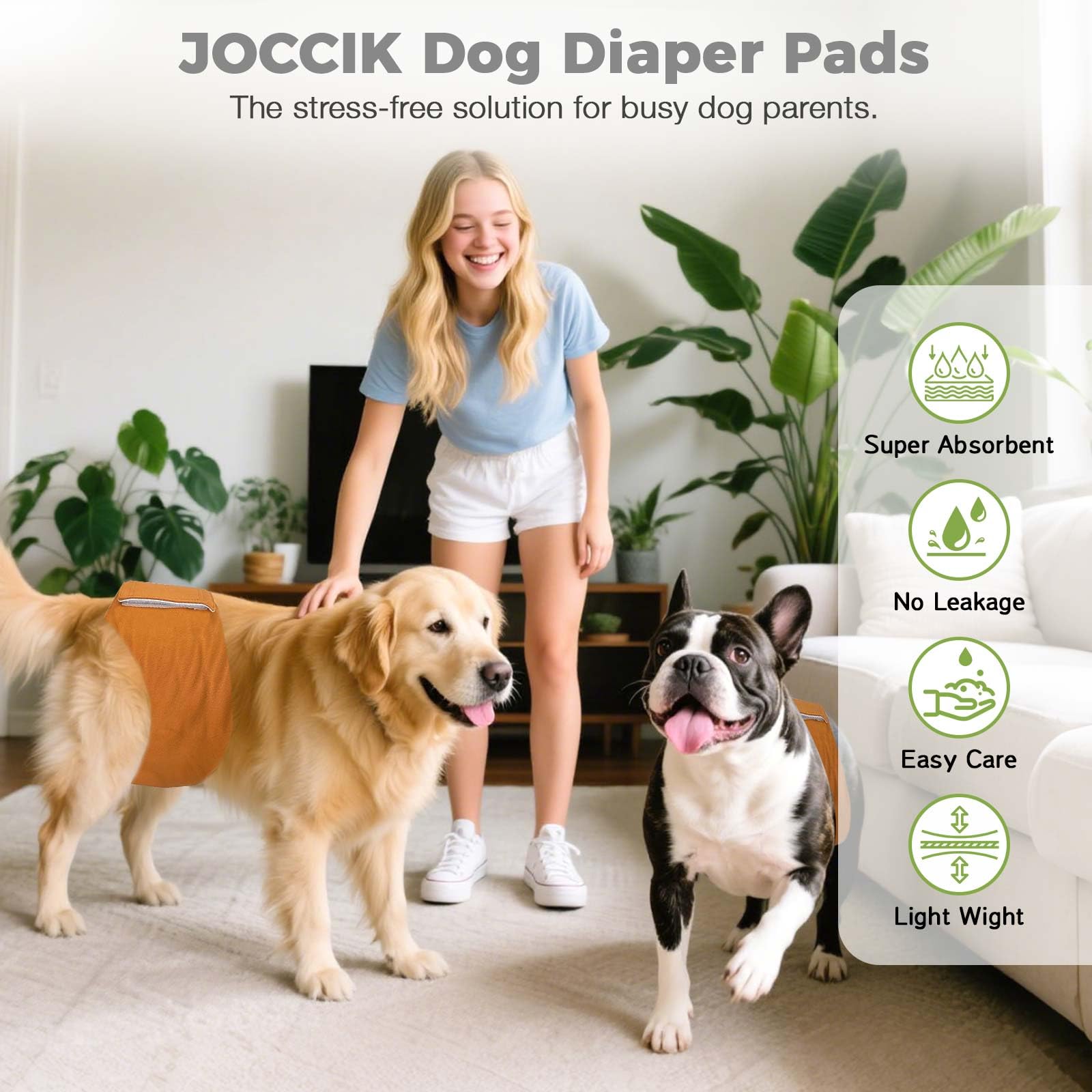 JOCCIK coussinet compatible avec culotte lavable, entretien facilité.