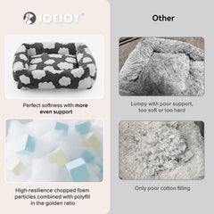 JOEJOY lit chien moyen base anti-dérapante pour stabilité