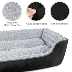 JOEJOY lit-chien rectangle - grande-taille convient aux chiens de grandes races.