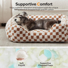 JOEJOY couchage chat peluche jacquard pour interieur