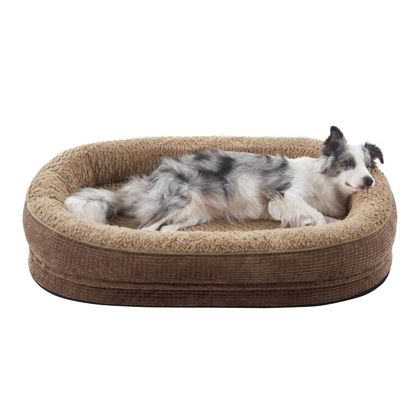 JOEJOY coussin orthopédique chien grand relief ondulé offre soutien durable