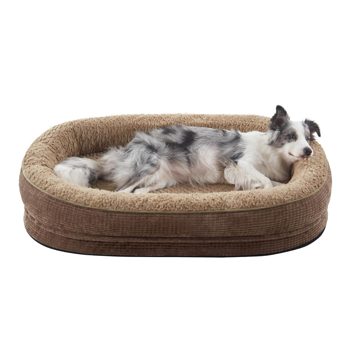 JOEJOY coussin orthopédique chien grand relief ondulé offre soutien durable