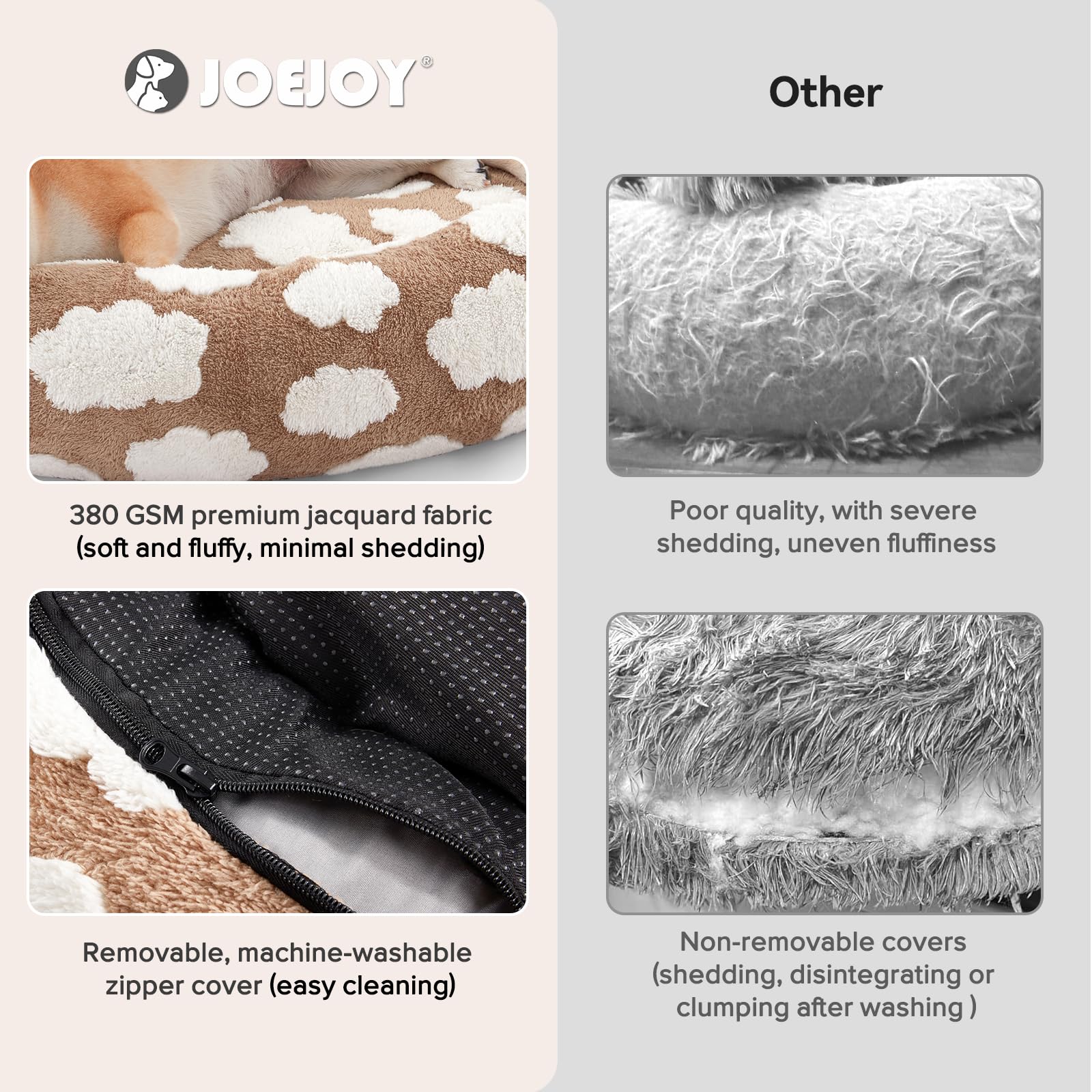 JOEJOY couverture-amovible-lavable, entretien facile et pratique.