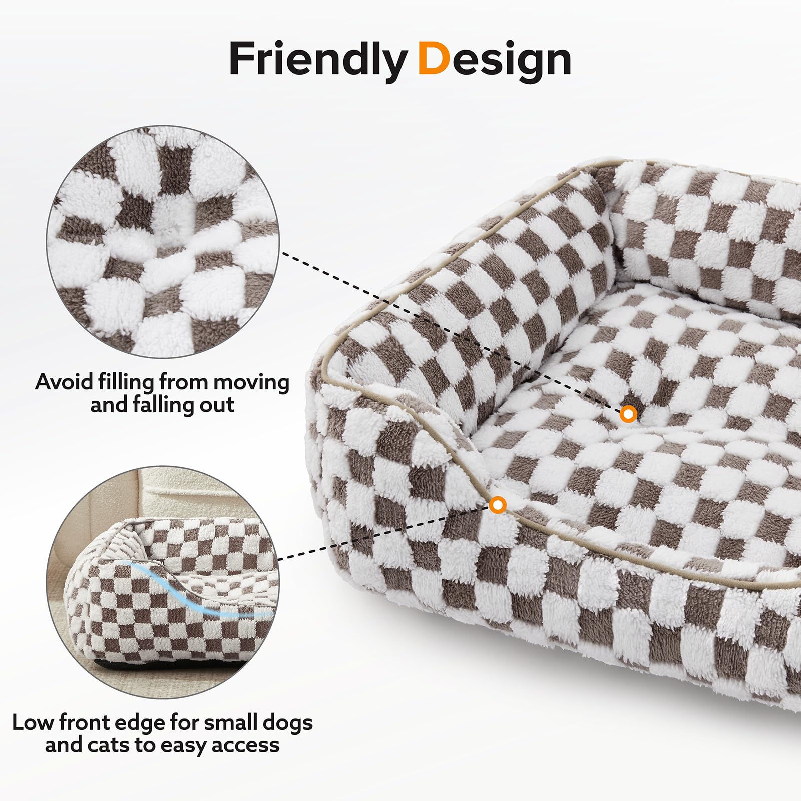 Dimensions 20x19x6 pouces, adapté pour chats et petits chiens.