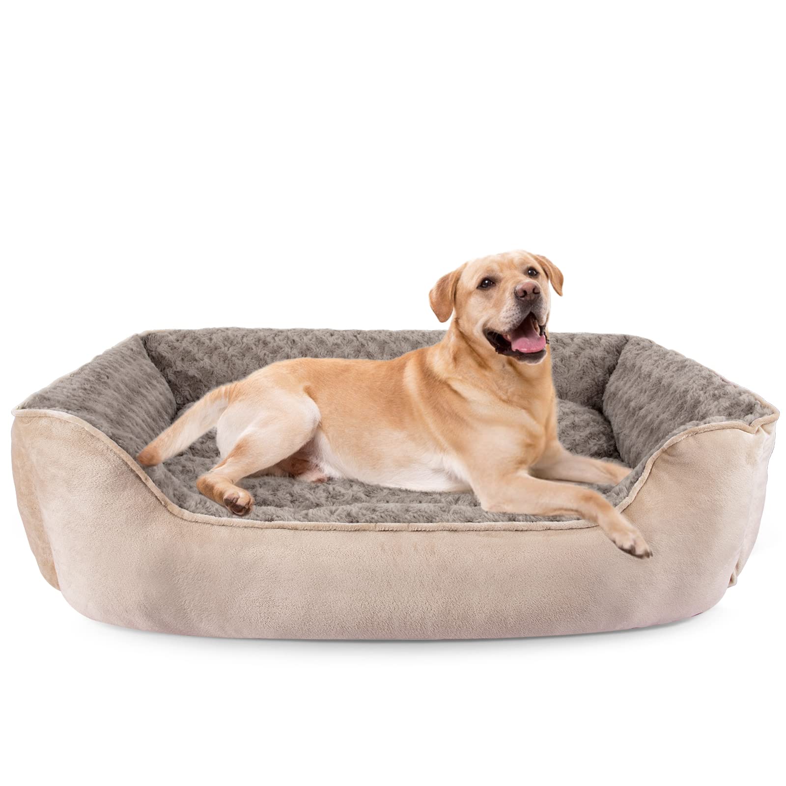 JOEJOY lit-chien rectangle grand antidérapant pour stabilité et confort.