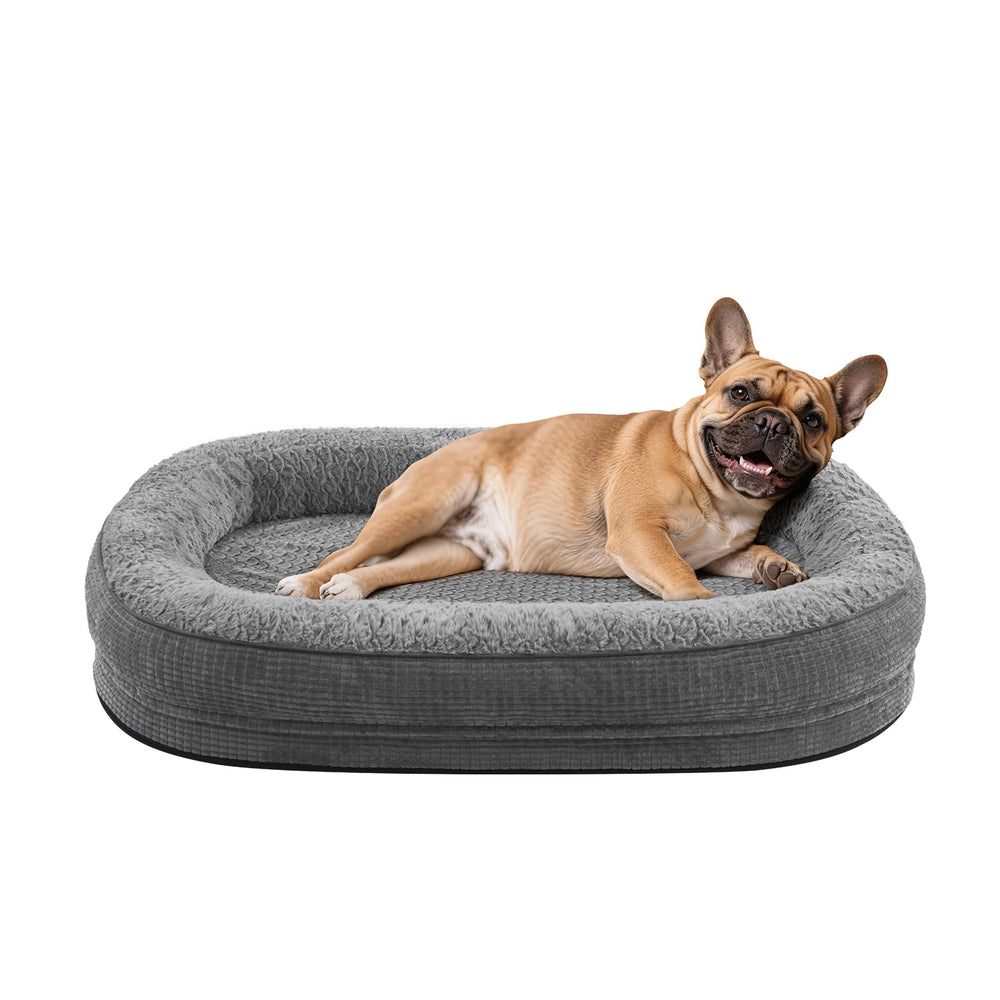 JOEJOY lit orthopédique chien moyen, vue générale, confort soutenu et repos potentiel.
