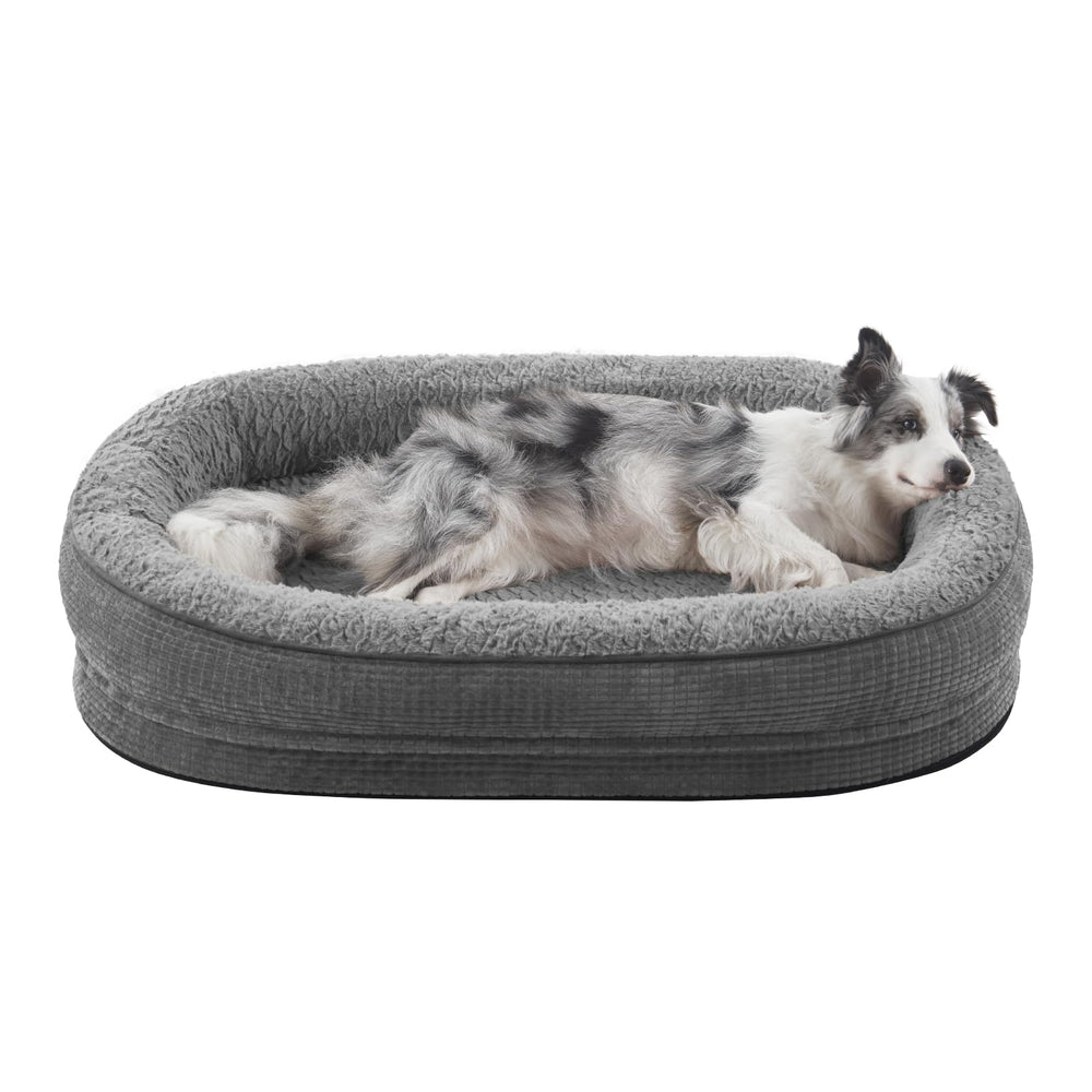 Lit Joejoy orthopédique pour grand chien avec mousse œuf pour un soutien homogène.