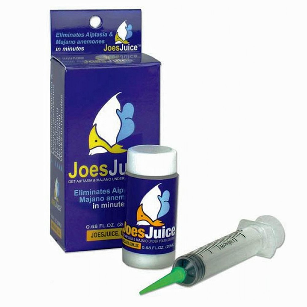 Joe`s Juice éliminateur d`aiptasia: application précise, bouteille-doseur 20 mL.