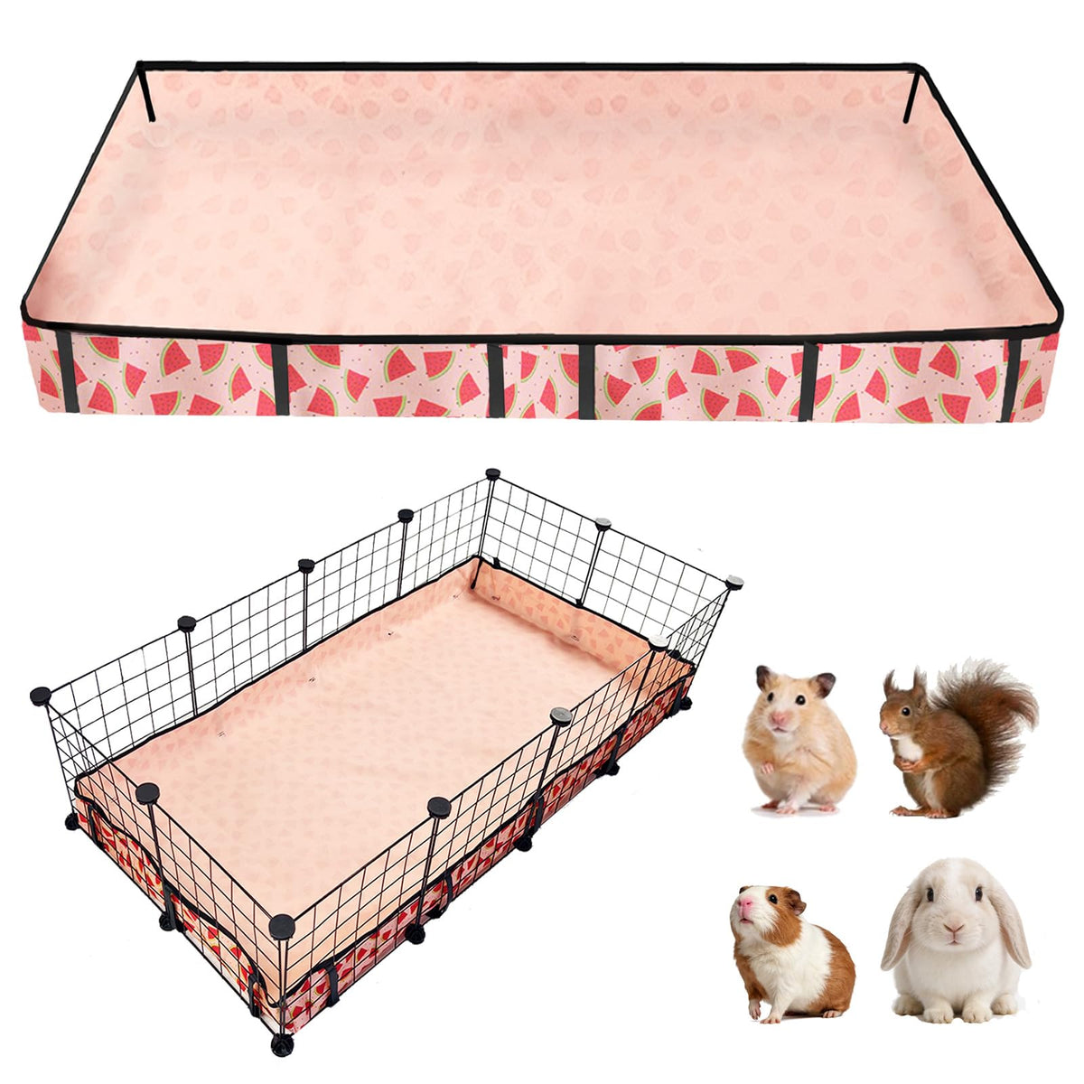 Liner de cage JOGEPEYO imperméable pour nettoyage rapide et sans fuite.
