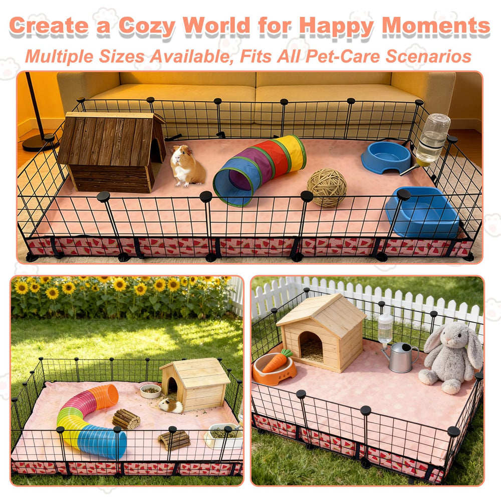 JOGEPEYO-utilisations-variees-petits-animaux: tapis polyvalent pour cages et aires de jeu.