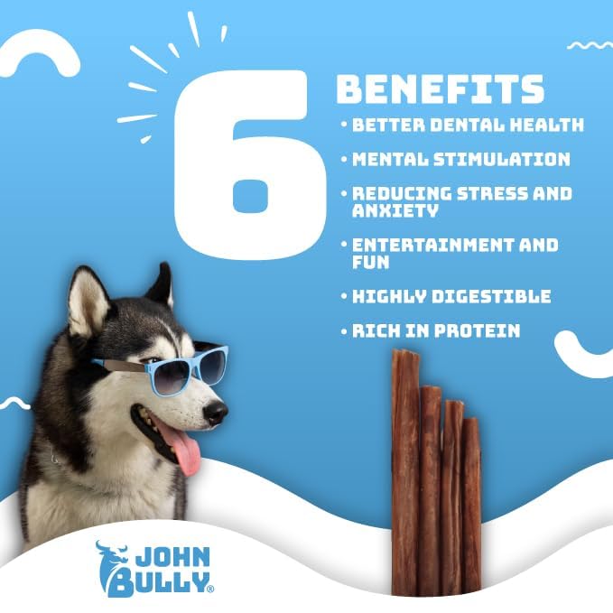 JOHN BULLY Collagen Stick sans gluten : choix premium pour chiens sensibles.