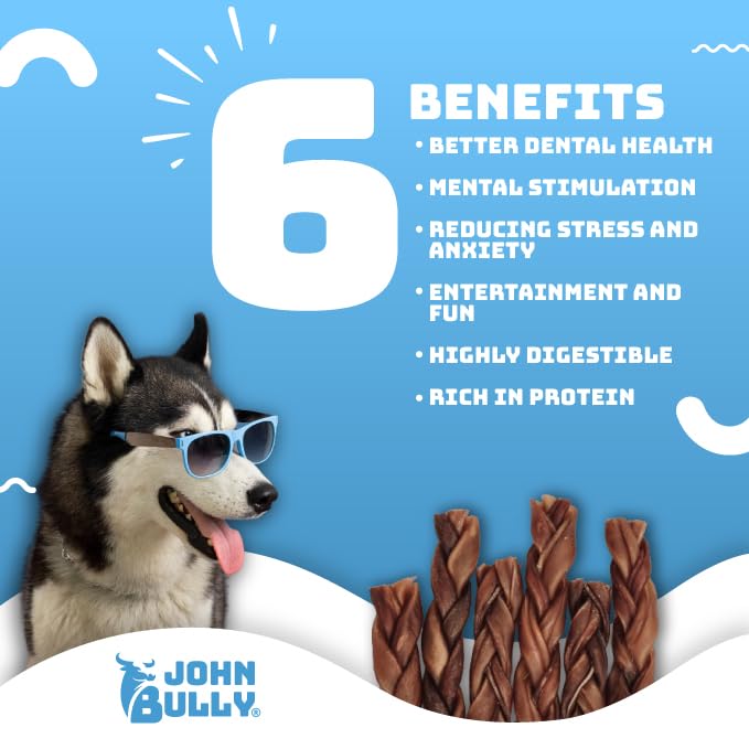 John Bully Collagene pour chiens - sans gluten - convient aux regimes sensibles.