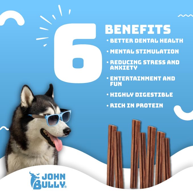 John Bully Collagène chiens sans gluten, option adaptée.