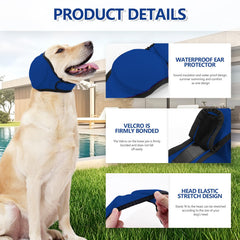 JOHNBOLIN sangle tete elastique, fermeture autoagrippante, ajuste rapidement pour chien.