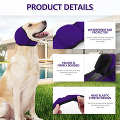 JOHNBOLIN wrap-oreilles-chien attache-auto-agrippante facilite l’ajustement et le retrait rapide.